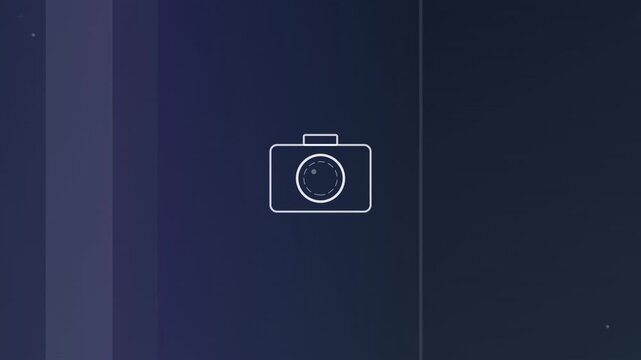 flashing camera photography icon modern high contrast monochrome