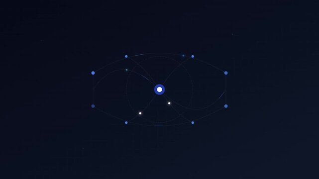 flat design ai brain topology synaptic flow background