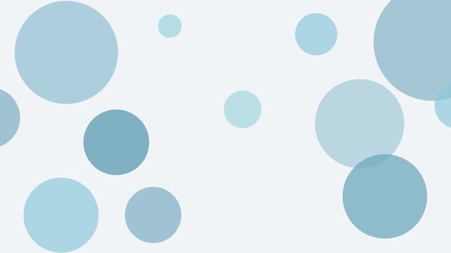 floating translucent circles corporate animation background loop