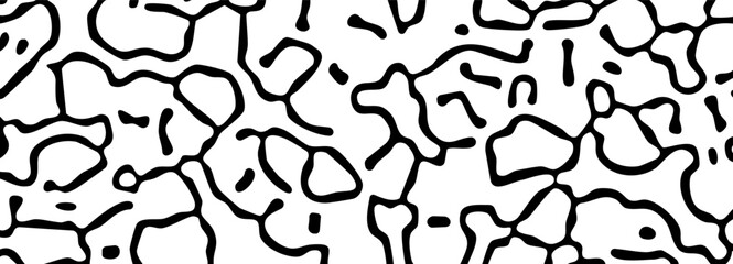 Fototapeta premium Brain organic turing abstract lines pattern background. Irregular diffusion coral lines vector illustration organic texture.
