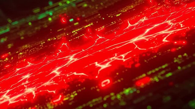 Green to Red Viral Corruption: Glitching Matrix Code Interface