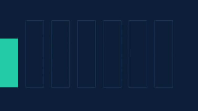 Digital loading bar animation with progress indicator for user interface and software development 4k