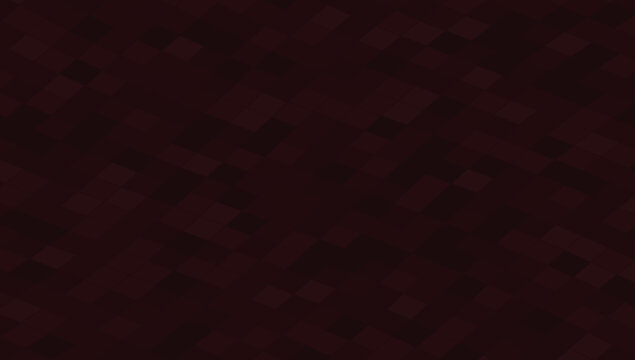 Abstract dark red isometric square grid background