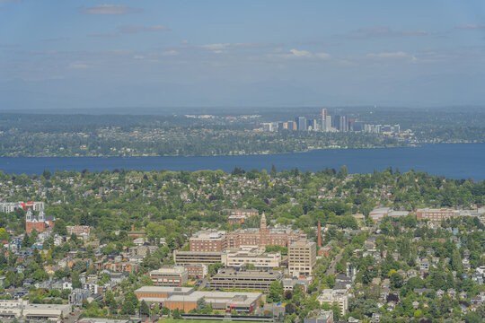 Seattle Skyline Across Lake Washington