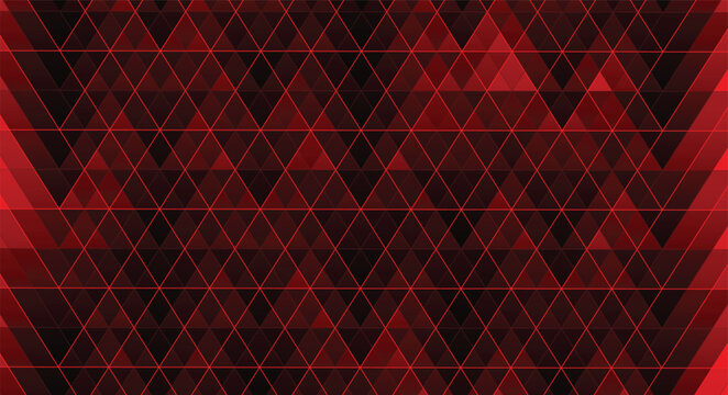 Abstract dark red geometric triangle pattern background