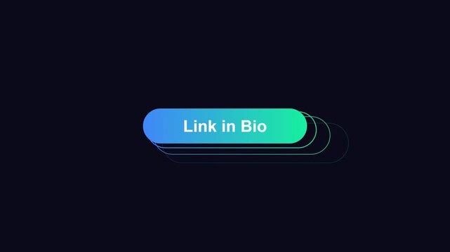 Link in bio animated button overlay for social media marketing and digital promotion animation 4k call to action