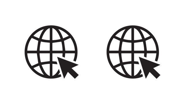 Icons with computer mouse cursor