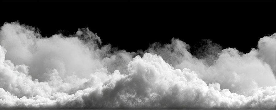 Soft atmospheric smoke forms a floating cloud with realistic feathered edges and smooth transparency. Gentle volume enhances natural appearance. Ideal for creative graphic design.