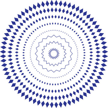  halftone dotted circular pattern vector