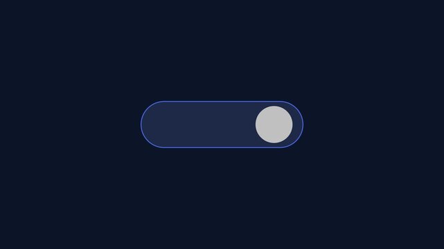 Minimalist ui toggle switch animation: on and off interaction for mobile apps and web 4k button