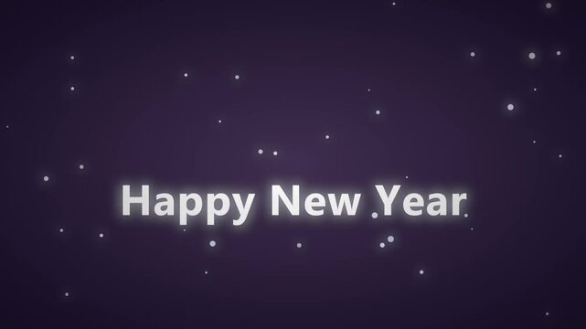 Happy New Year Sparkle Animated Holiday Title Motion Background