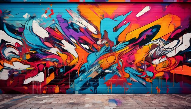 graffiti wall abstract colorful background artistic pop art background backdrop