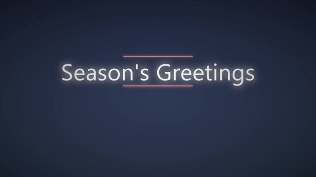 Season's Greetings Particle Animated Holiday Title Motion Background