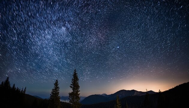 mesmerizing night sky with stars