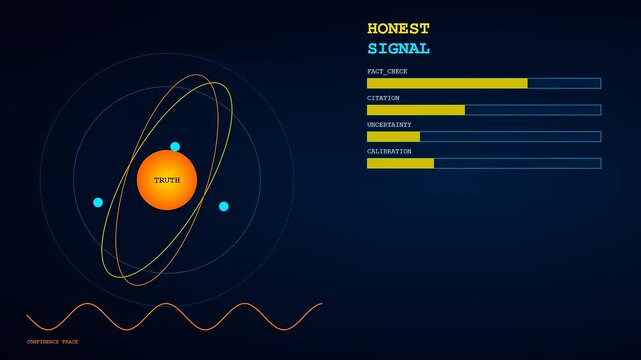 Model alignment visualizations showing shifting circular orbits and glowing orbital spheres with dynamic data bars fluctuating in real time across three progressive panels of complex digital motion