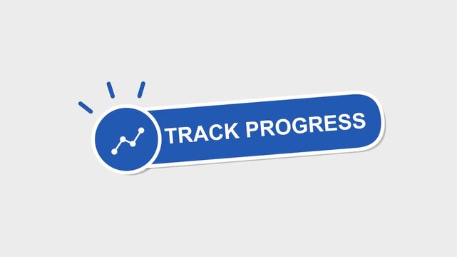 Track progress button with a blue circular icon and white text