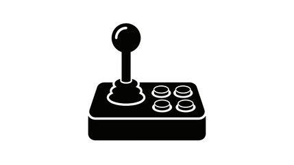 Retro Arcade Joystick and Buttons Icon © beni
