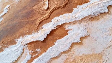 Obraz premium Aerial Desert Crust Texture