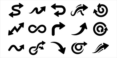 Fototapeta premium Collection of Recycling Symbols and Icons.