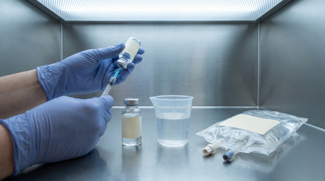Personalized Oncology Dose Preparation In Sterile Pharmacy Hood