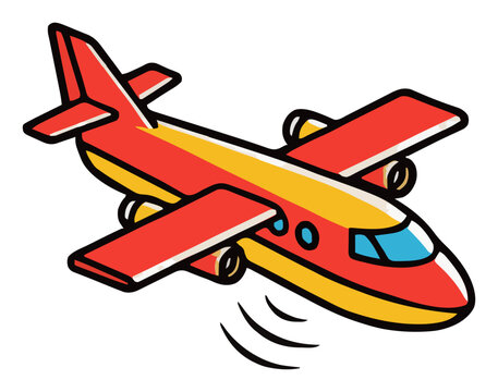 Isometric seaplane floating on white background vector. Generative AI