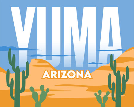 Yuma Arizona with charming views of nature and sky
