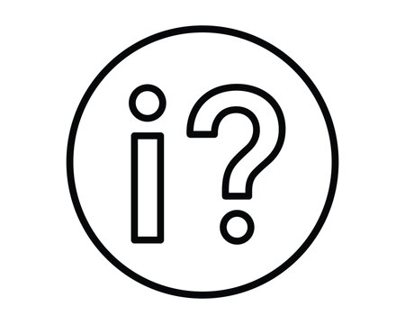 Information and question mark inside circle