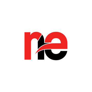 Modern Minimalist Logo Design Featuring Stylish Red And Black Letter Combination