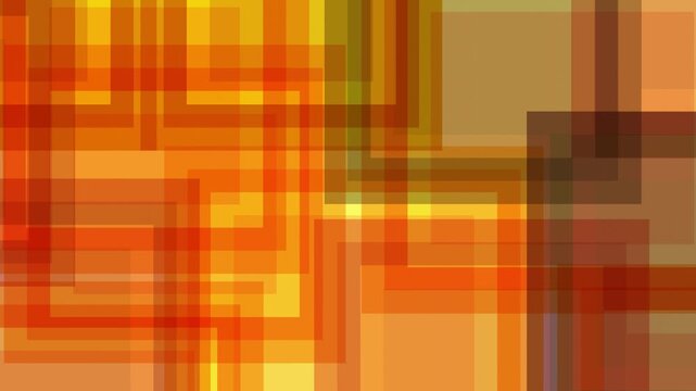 Abstract Geometric Orange Overlapping Squares 4K
