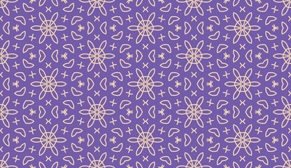 Fototapeta premium A purple background with a pattern of white lines. The pattern is made up of squares and triangles