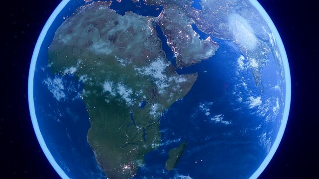 3D Rotating Earth Globe Focusing on China - Widescreen 169 Geopolitical and BRICS Economy Animation