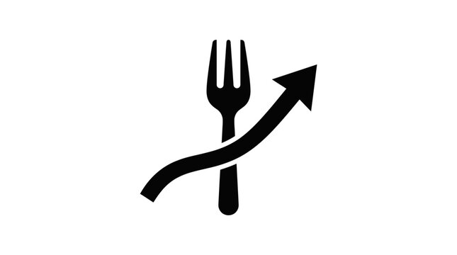 Food Industry Growth Chart Icon