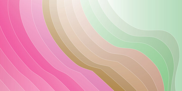 Abstract Wavy Gradient Background With Soft Pastel Colors