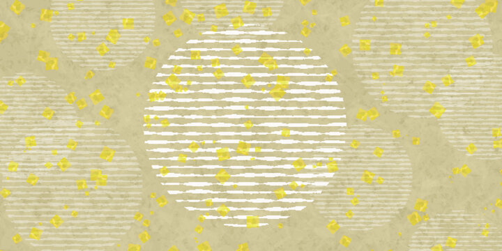 Golden Abstract Geometric Pattern With Texture