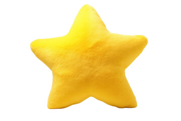 Fototapeta premium Bright Yellow Glossy Star Shape Isolated On Black Background Three Dimensional Effect gold shiny