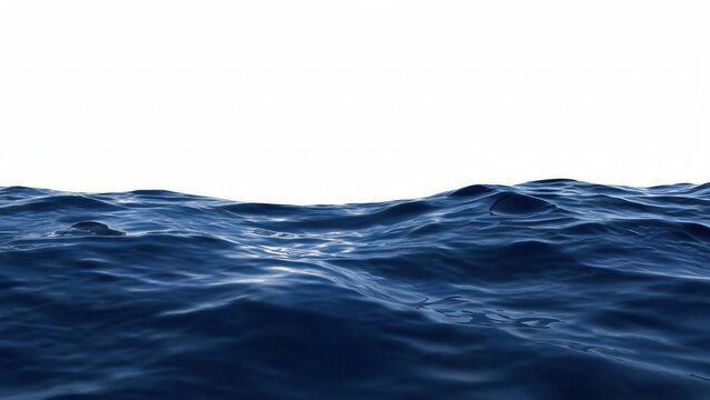 Wavy blue ocean surface