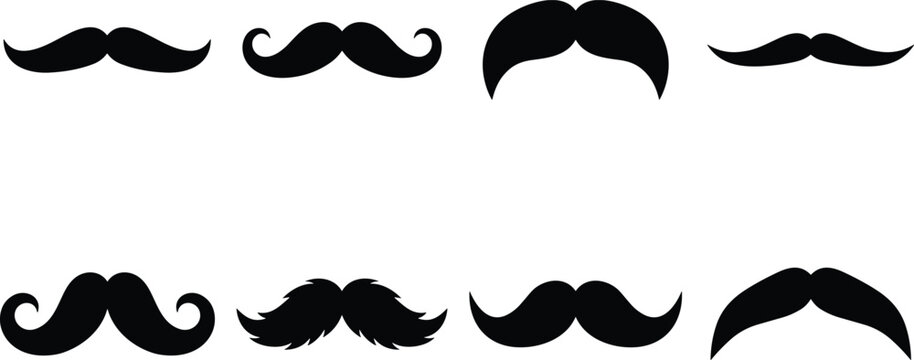 Black mustache styles collection mustaches facial hair men's grooming