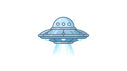 UFO Flying Saucer Vector Illustration © Eko