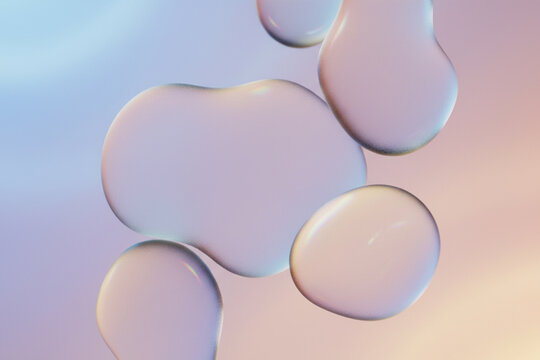 Liquid glass elements showing transparent 