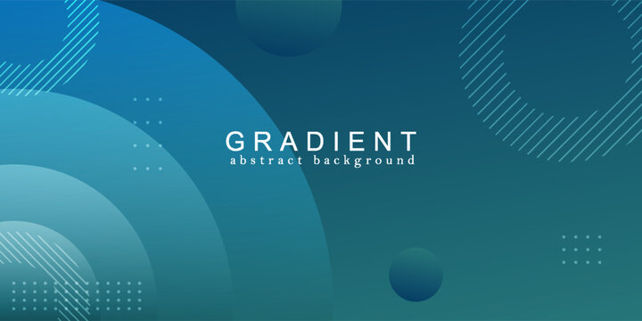 Abstract blue gradient background with geometric circle dot pattern looks elegant and modern. modern gradient circle background.
