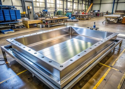 Aluminum weld pool on metal surface
