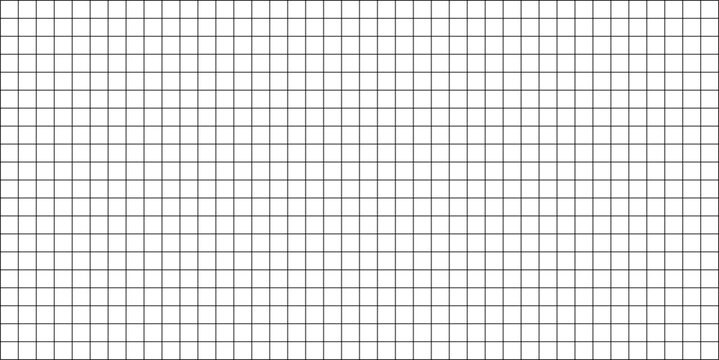 Grid paper template with black line and small square.