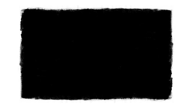 Grunge Texture Frame Overlay.Abstract black and white fabric grunge border with scratches.Perfect for vintage film effects.Video effect