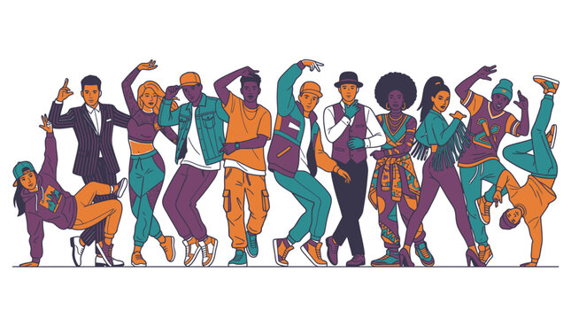 Hip Hop Dance Vector Imagens – Procure 33,124 fotos, vetores e