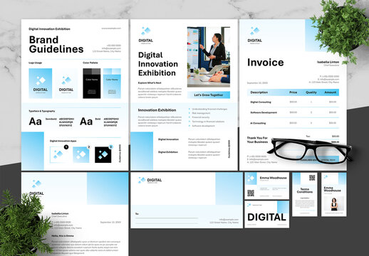Blue And Black Digital Innovation Brand Guidelines