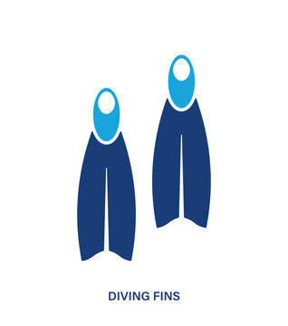 Diving fins icon for the diving theme.