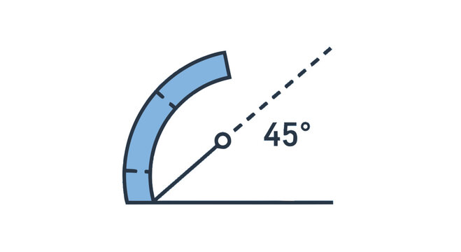 Angle Degree Measurement Symbol Icon.