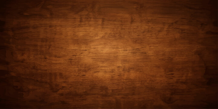 Old Dark Brown Wooden Grunge Texture Background with Aged Timber Plank Surface, Vintage Rough Paper Effect and Antique Rustic Pattern Backdrop