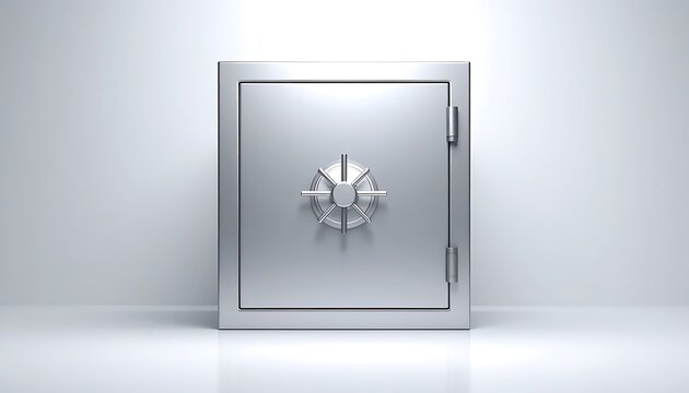 Secure metal safe box storage unit.