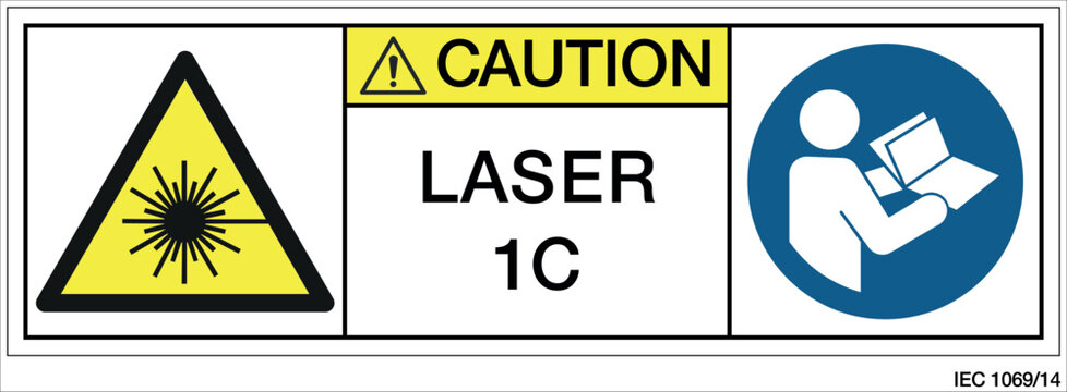 targhetta LASER 1C IEC 1069-14